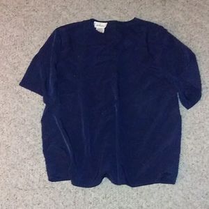 Navy blue high neck top